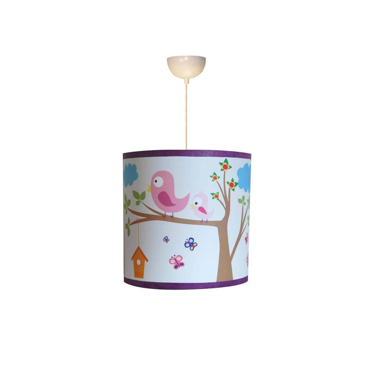 Luminaire Enfant Suspension Les Oiseaux et Les Hiboux sur Leur Branche