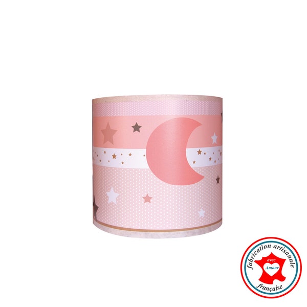 Luminaire enfant Applique Ciel étoilé en rose pâle