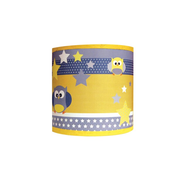 Luminaire enfant Applique " Les Hiboux voient la vie en jaune "