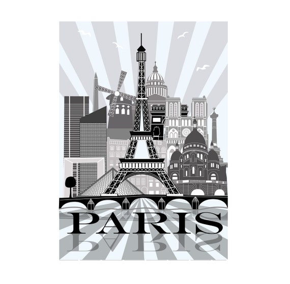 Tableau Enfant Affiche Chambre Enfant Poster Garcon Paris Etsy France