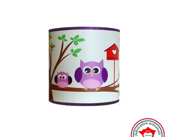 Child lamp Wall lamp "The owls on branch"