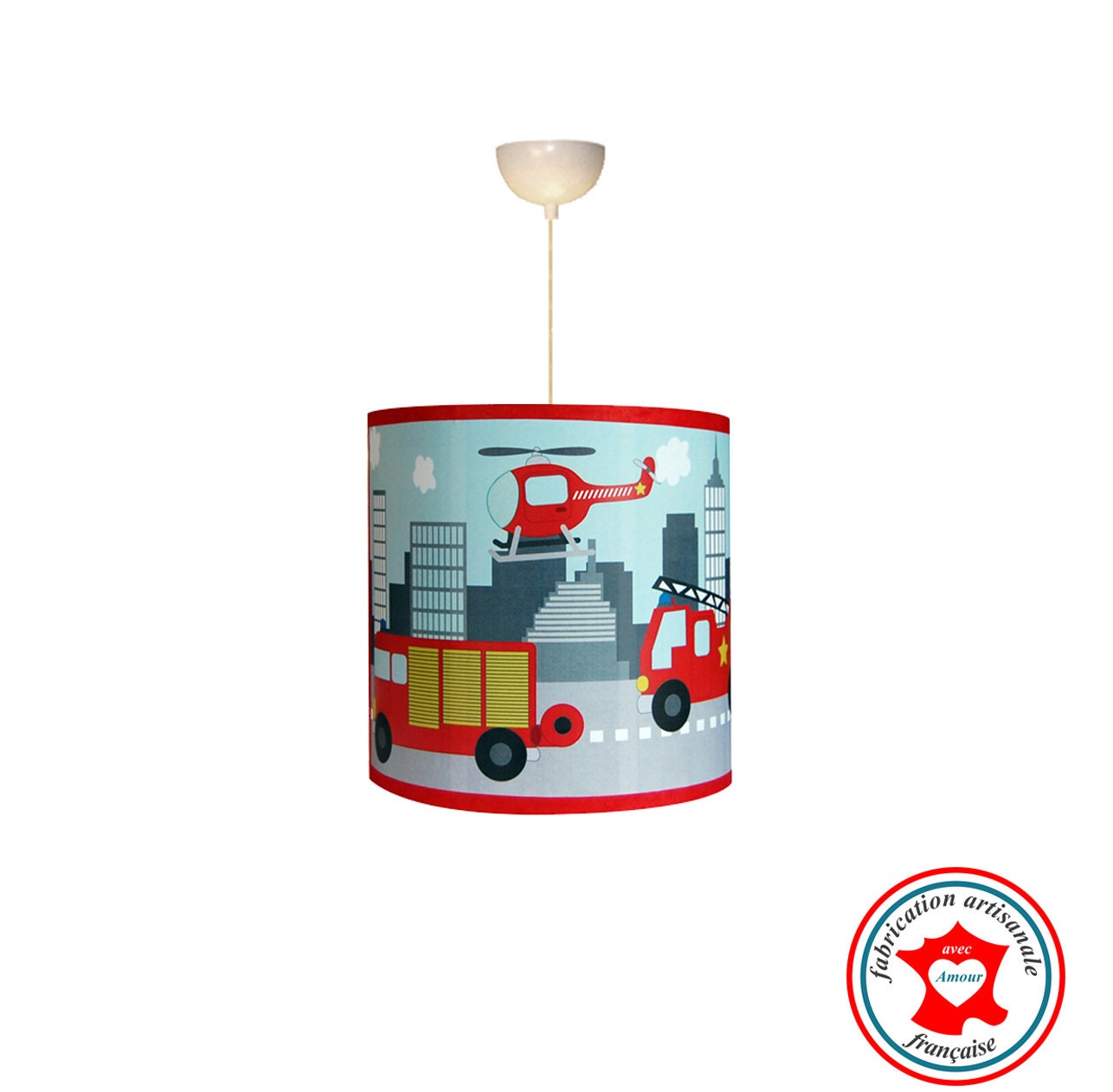 Luminaire Enfant Suspension Garcon Allo Les Pompiers Etsy Luminaire Enfant Suspension Garcon Allo Les Pompiers Etsy