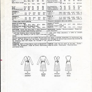 Butterick 6917 Sewing Pattern Size 10 Uncut Pattern Wrap-Bodice Dress with Flared Skirt image 2