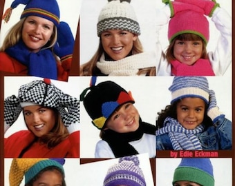 PDF-Strickmützen, Handschuhe und Schals 9 Sets für Kinder und Erwachsene American School of Needlework #1285 1999
