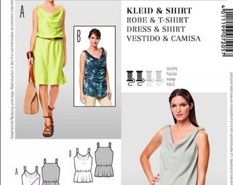 Burda Kleid und Hemd Schnitt 7205, Uncut, Größen: 8 10 12 14 16 18 20
