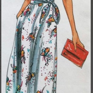 Butterick 6917 Sewing Pattern Size 10 Uncut Pattern Wrap-Bodice Dress with Flared Skirt image 4