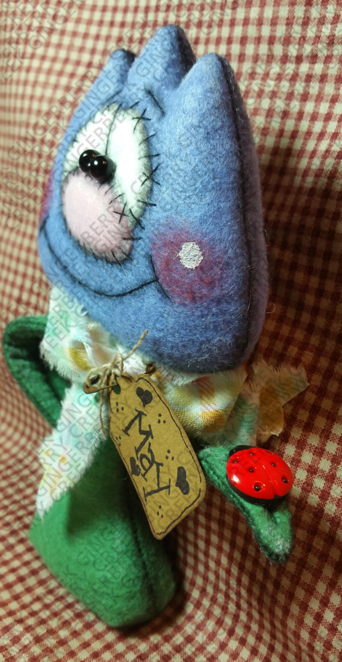 Tada Patterns Tada! Its Tulip Time Pattern #333 - Primitive Doll Pattern - Spring ...