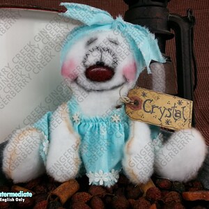 E-Pattern - Crystal the Snowgirl Pattern #156 - Primitive Doll/Ornie E-Pattern - English Only
