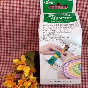 Clover Fabric Tube Maker Tool - Jelly Roll Fabric Tube Maker - Jelly Roll Rug/Mat