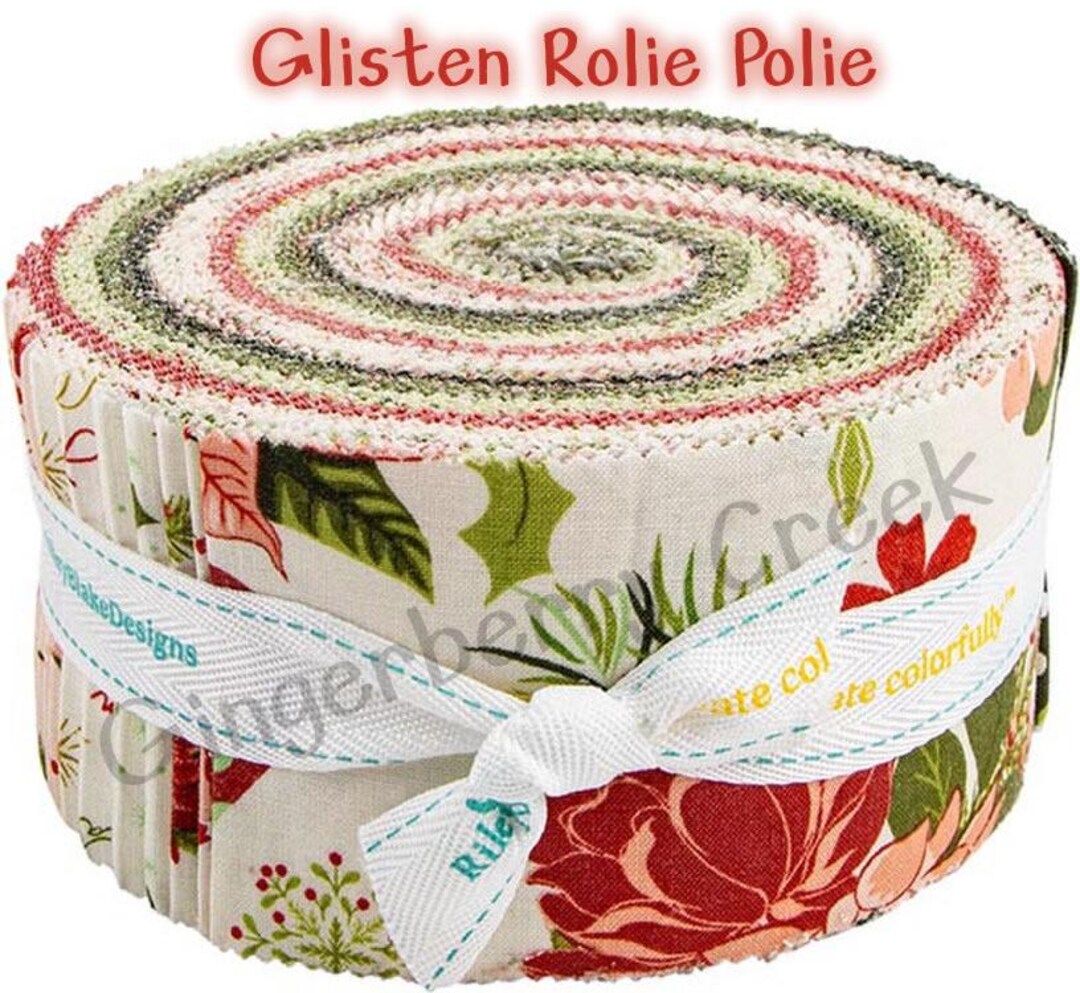 Riley Blake Rolie Polie - Glisten by Sandy Gervais - Precut Jelly Roll ...
