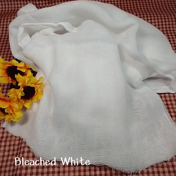 Cheesecloth - Grade 50 - 36"wide - Bleached & Unbleached Available - Great for Cooking, Crafts and more - Sold by the Yard