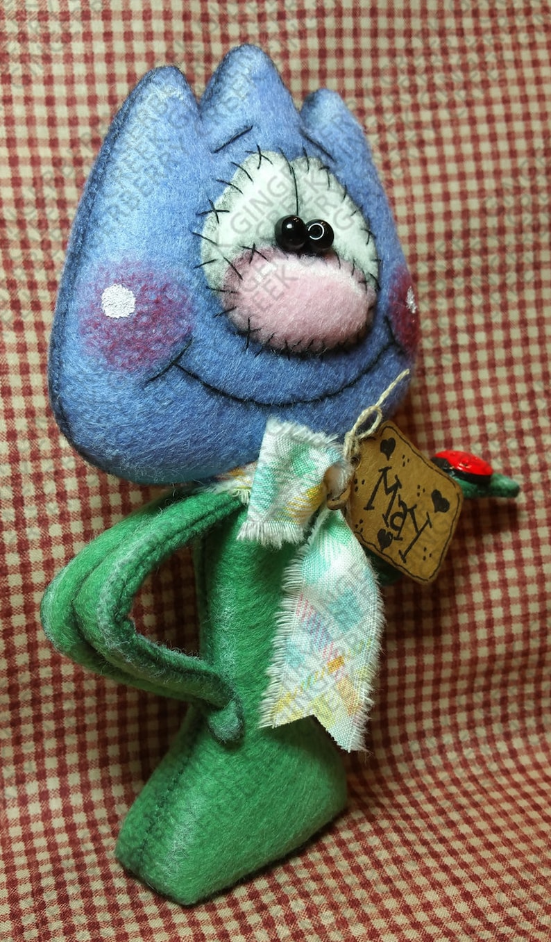 Tada Patterns E-pattern - Tada! Its Tulip Time Pattern #333 - Primitive Doll E ...