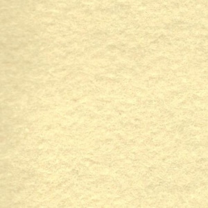 May include: A close-up view of a textured, off-white fabric. The material has a slightly fuzzy appearance, with a consistent color and subtle variations in texture across the surface. The fabric appears to be a solid color.