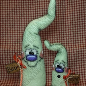 E-Pattern - A Ghost Rally Pattern #272 - Primitive Doll E-Pattern - Halloween - Autumn - Ghosts - Ghouls - Trick or Treat - English Only