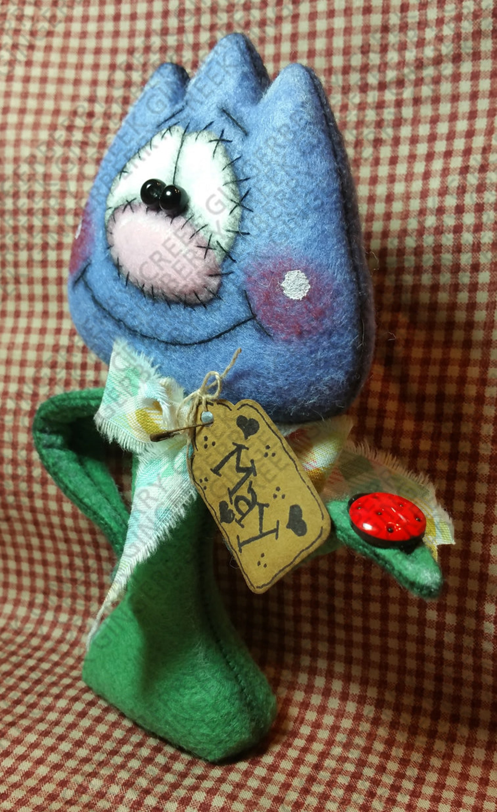 Tada Patterns E-pattern - Tada! Its Tulip Time Pattern #333 - Primitive Doll E ...