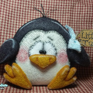 E-Pattern - Kleiner Tux-Pinguin Muster #194 - Primitive Puppe E-Pattern - Nur Englisch