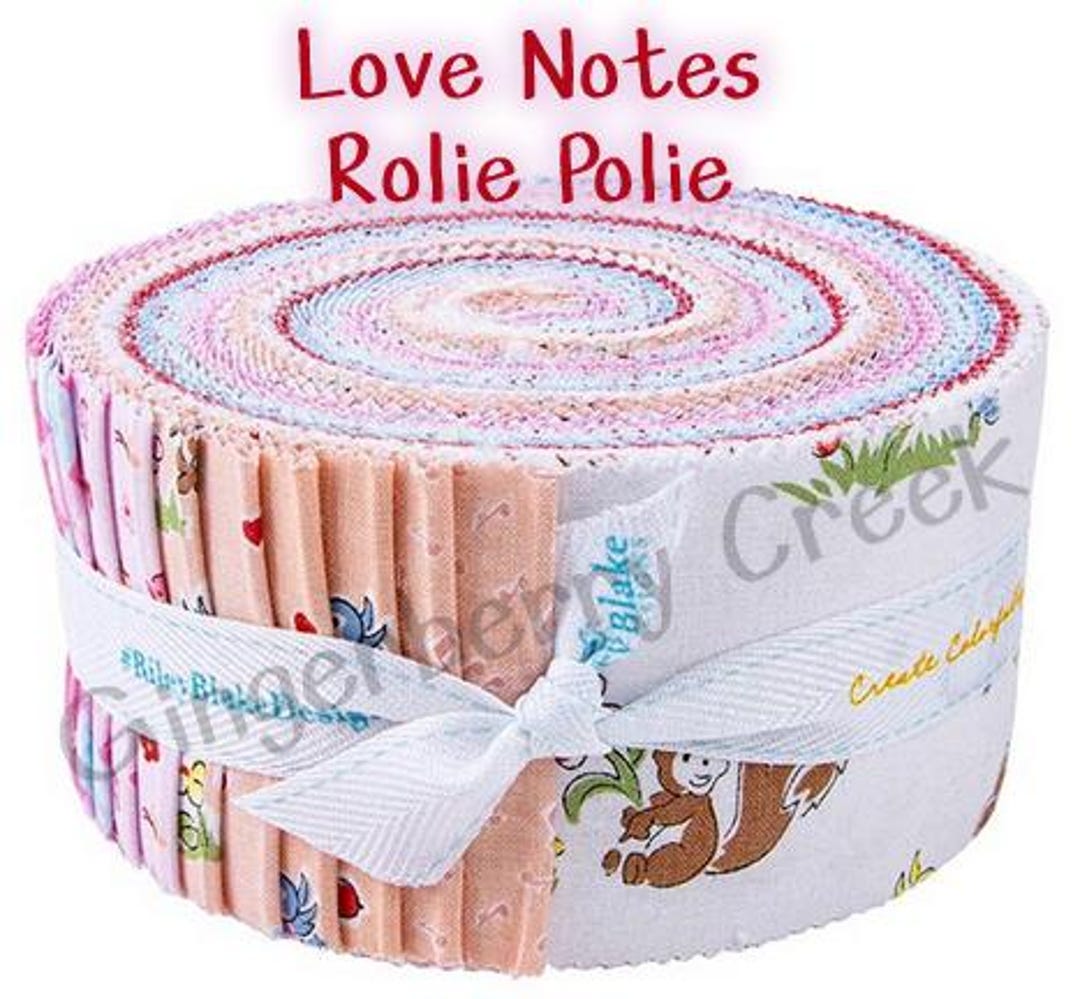 Riley Blake Rolie Polie - Love Notes by Lindsay Wilkes - Precut Jelly ...