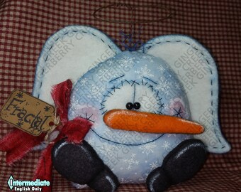 Fractal the Snow Angel Snowman Pattern #201 - Primitive Doll Pattern English Only