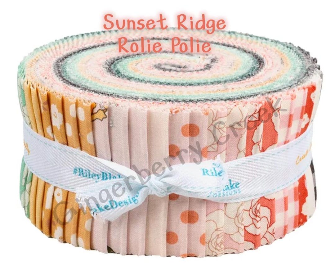 Riley By Rolo Riley Blake Rolie Polie - Sunset Ridge - Precut Jelly Roll - Etsy