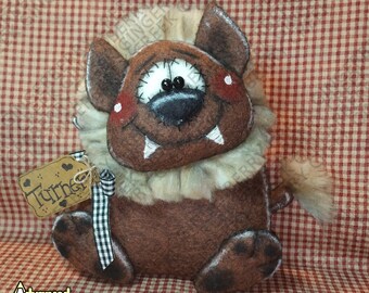 E-Pattern - Raising A Little Howl Pattern #275 - Primitive Doll E-Pattern - Halloween - Werewolf - Vampire - Bat - Spooky - Trick or Treat