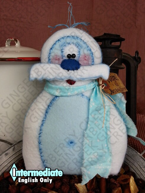 Nepal the Abominable Snowman Pattern #107 - Primitive Doll Pattern