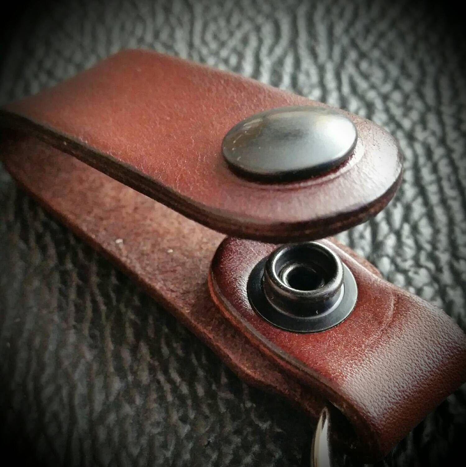 STANDARD Leather Key Ring or Wallet Chain Belt Loop Etsy