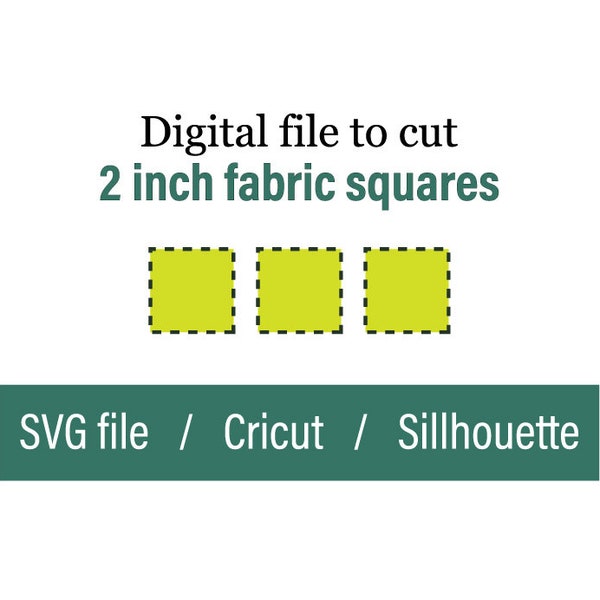 2 inch squares, quilt squares, Quilt, Cricut, Sillhouette, SVG, square pattern, fabric squares,  cut file, quilt supplies, layered file