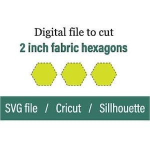 Hexagon SVG, Quilt shape, Cricut fabric file, Quilt Hexagon, Cut File, Cricut, Silhouette, Svg files for cricut, Hexagon cut file, Honeycomb