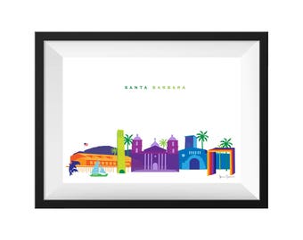 Santa Barbara California Print 8x10 – DIGITAL High Res Download