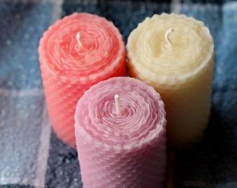 3" Pillar Beeswax Advent Candles