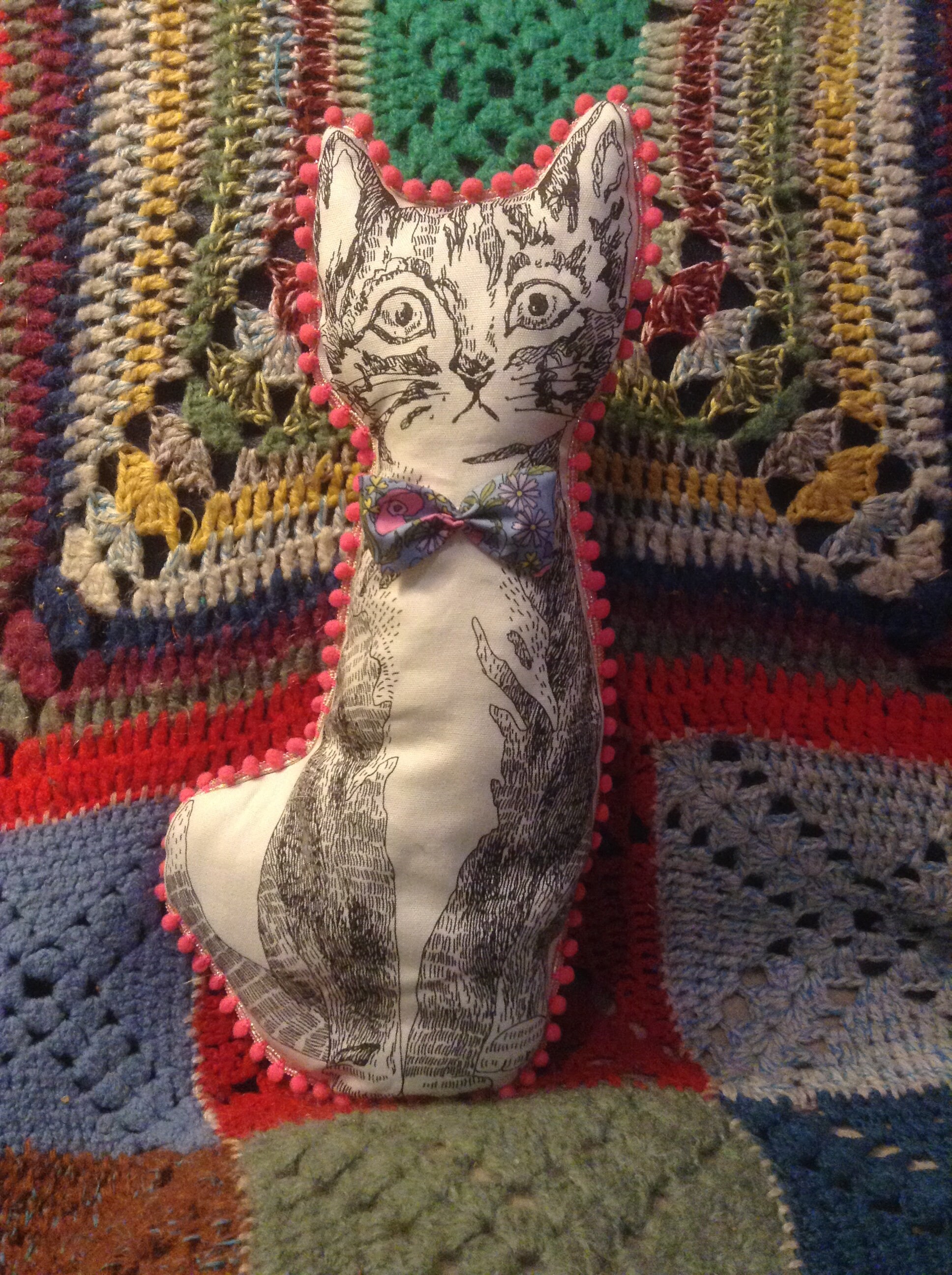 Chat Coussin Peluche