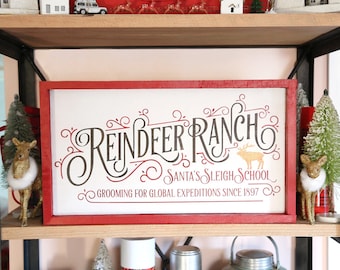 SVG Reindeer Ranch Christmas Cutting File for Cricut Explore, Silhouette Cameo, Cutting Machines