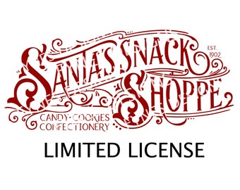 Santa's Snack Shoppe. SVG + Limited License