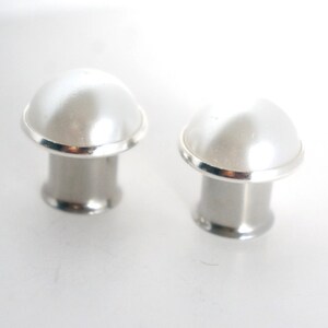 Calibri per orecchini in perle 2g 0g 00g 7/16&quot; 1/2&quot; 9/16&quot; 5/8&quot; 8 mm 10 mm 12 mm 14 mm 16 mm Dilatatori per matrimonio