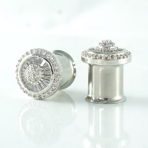 Diamond Tunnel Plugs 00g 7/16 1/2 9/16 Etsy