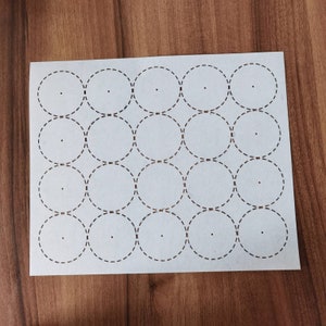 Sashiko Stencil  -Sashiko Embroidery Pattern -Quilting Stencil，Japanese traditional pattern,Circle 24*30cm