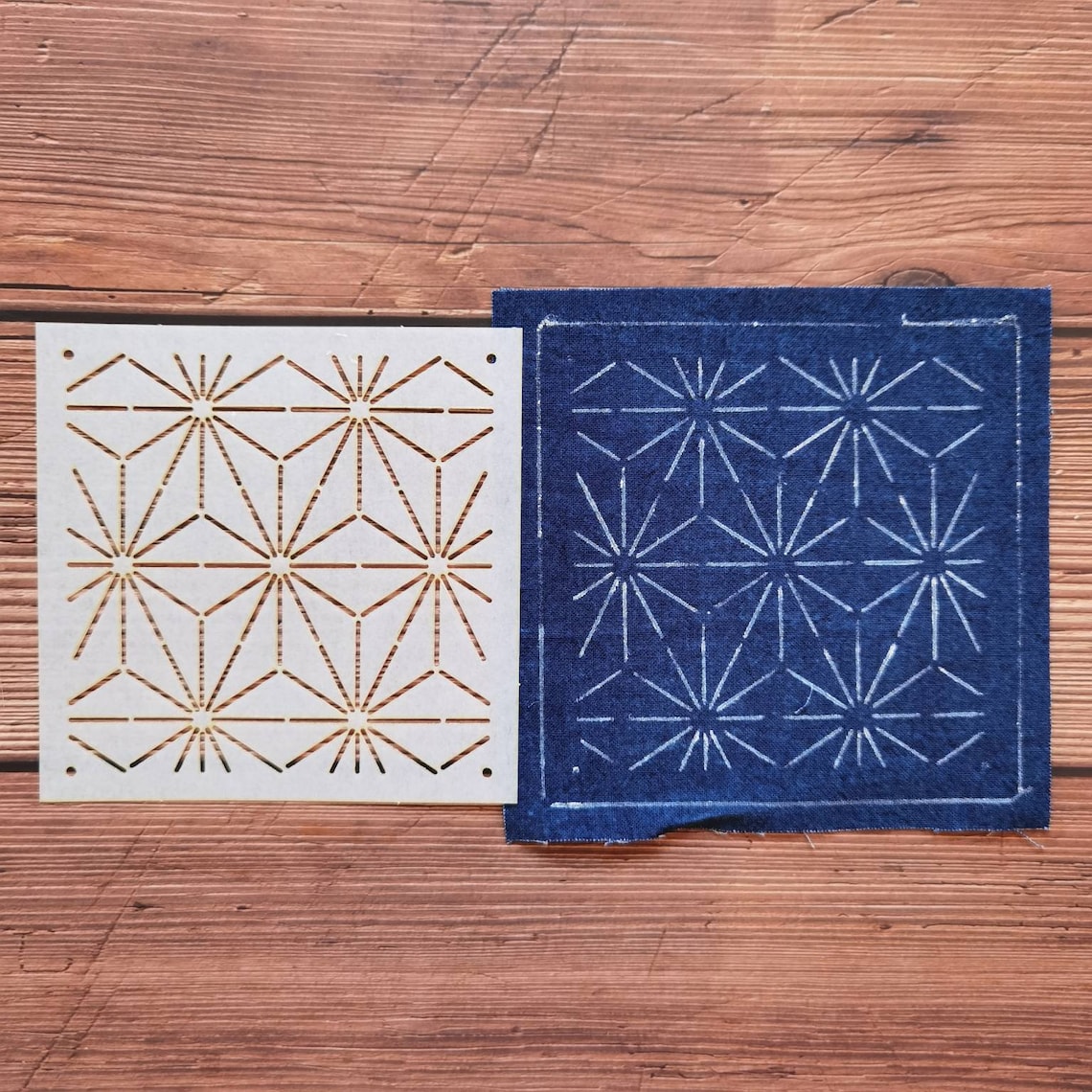 Sashiko Stencil sashiko Embroidery Pattern quilting Etsy