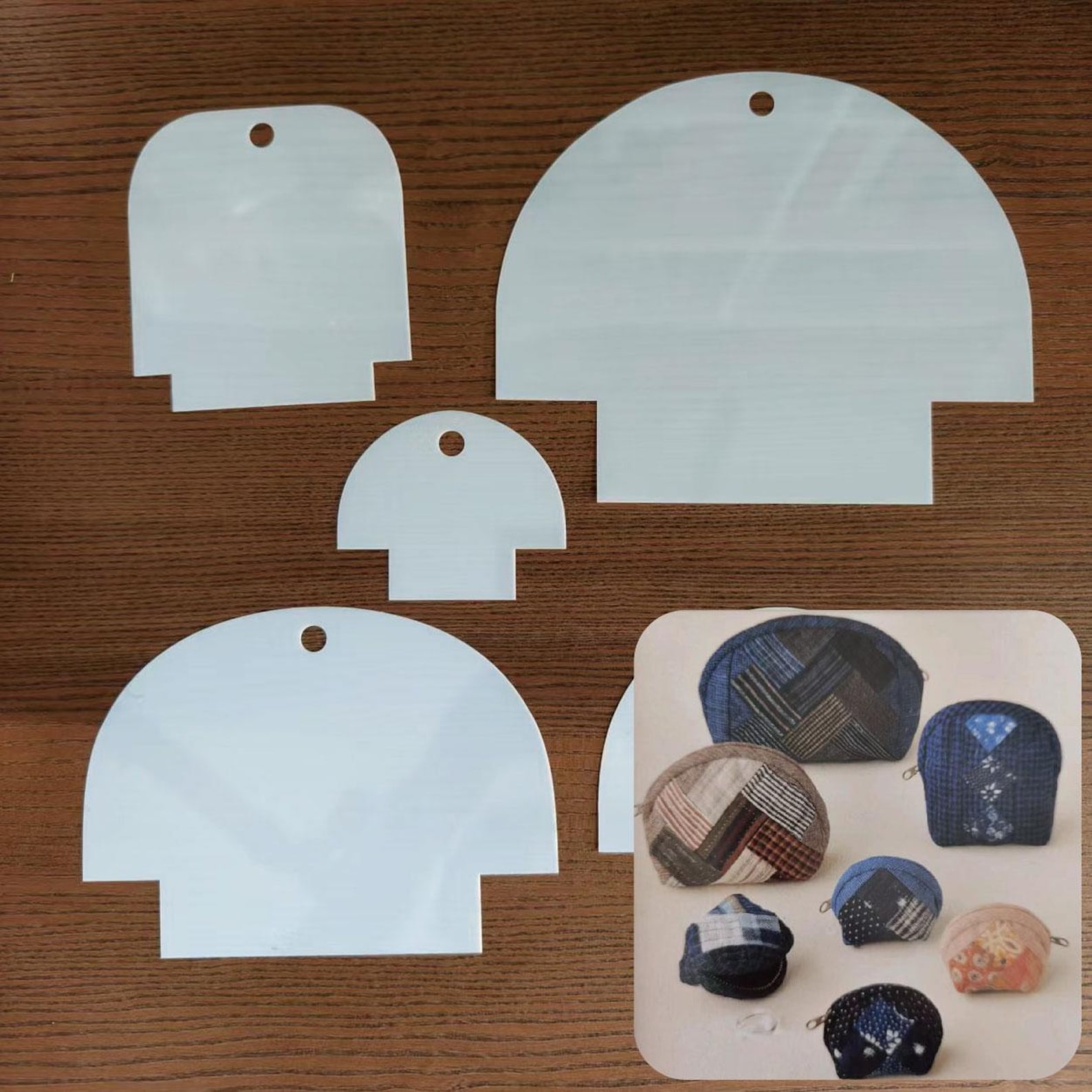 Clam Shell Bag Pattern 5PCS Clamshell Bag Template, Quilt Pattern -quilting Stencil,vintage ...