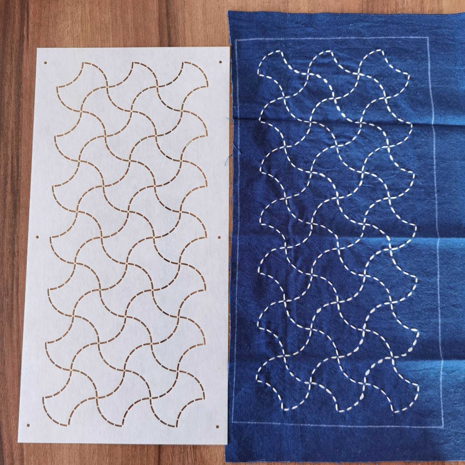 Sashiko Stencil Sashiko Embroidery Pattern Quilting Etsy
