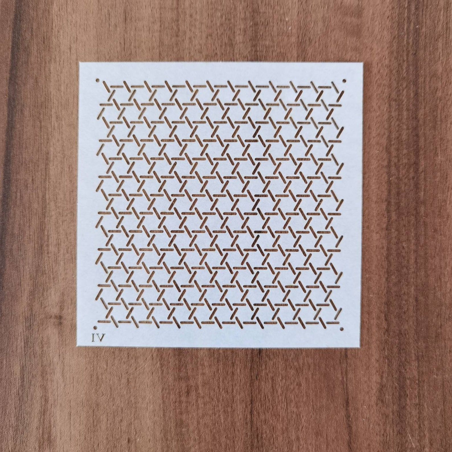 Acryl Sashiko Schablone 22x22cm - Stickmuster Für Quilting & Handsteppung