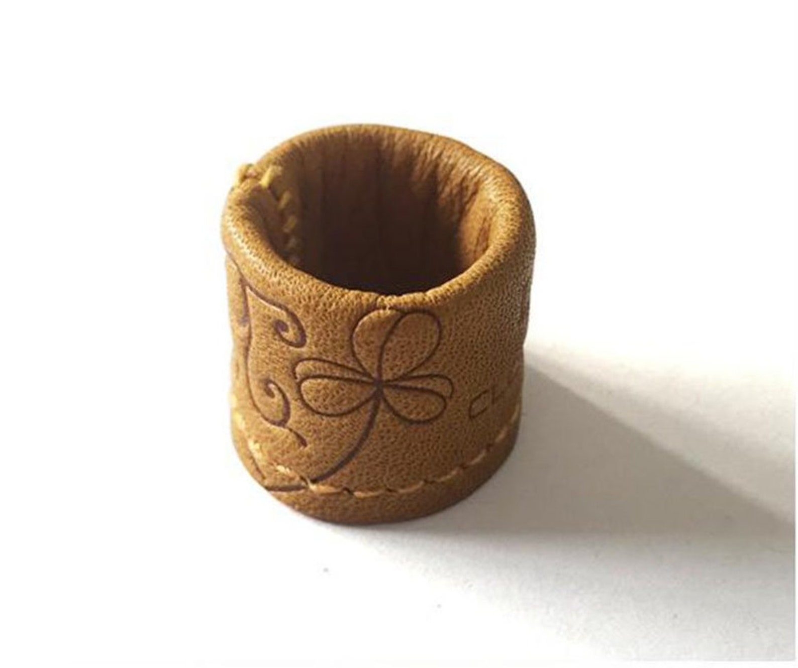 Japanese Clover Leather Thimble Sewing Quilting Embroidery Etsy