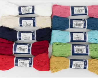 Olympus  Japanese Cotton sashiko thread 100 meter skein 14 colors