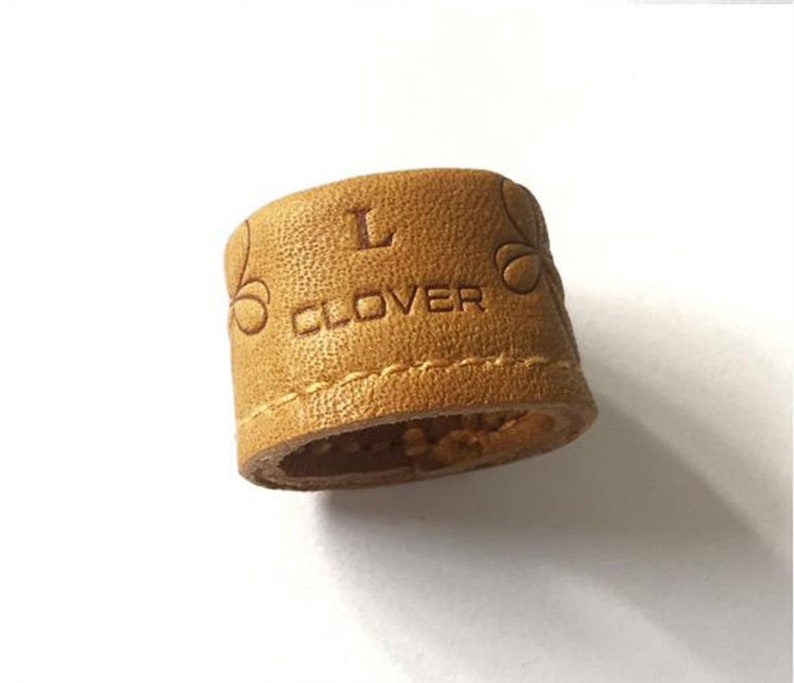 Japanese clover leather thimble sewing quilting embroidery Etsy
