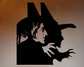 Pegatina de vinilo para pared del Mago de Oz, bruja malvada del oeste, 22 "de alto x 23" de ancho