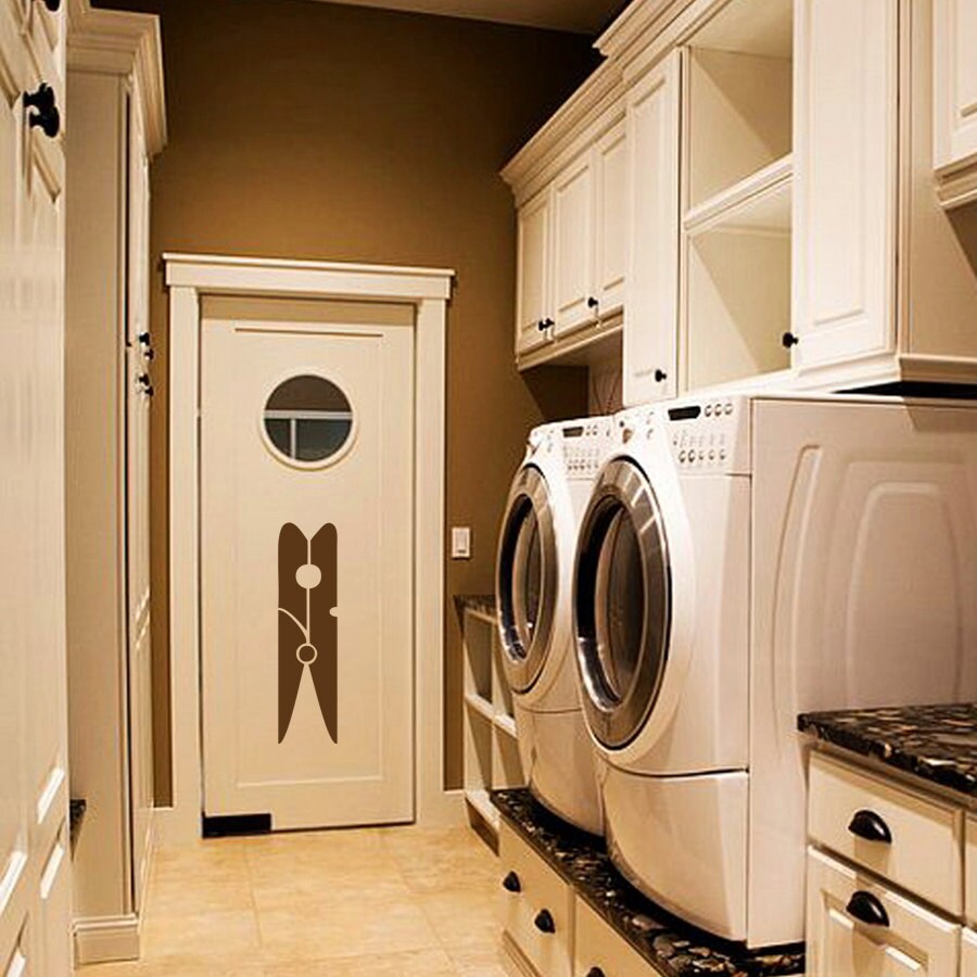 Clothespin Laundry Room Vinyl Wall Sticker Decal 16.5"w X 60"h - Etsy