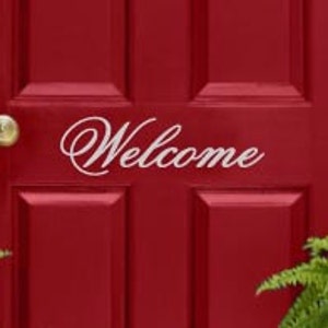 WELCOME Housewarming Vinyl Sticker Decal 4.5&quot;h x 11.5&quot;w
