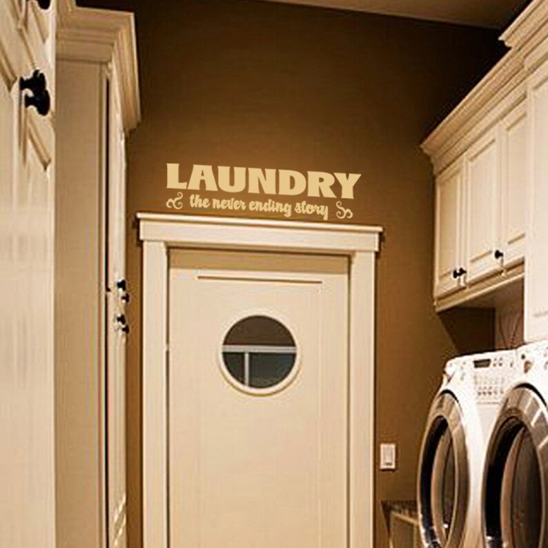 Laundry Room the Never Ending Story Vinyl Wall Quote Sticker | Etsy