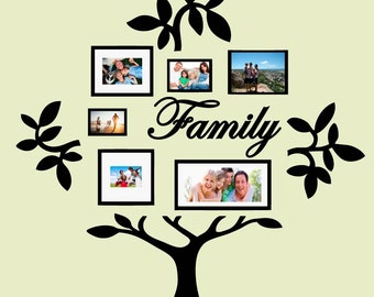 Family Tree Vinyl Wall Sticker Decal (D)