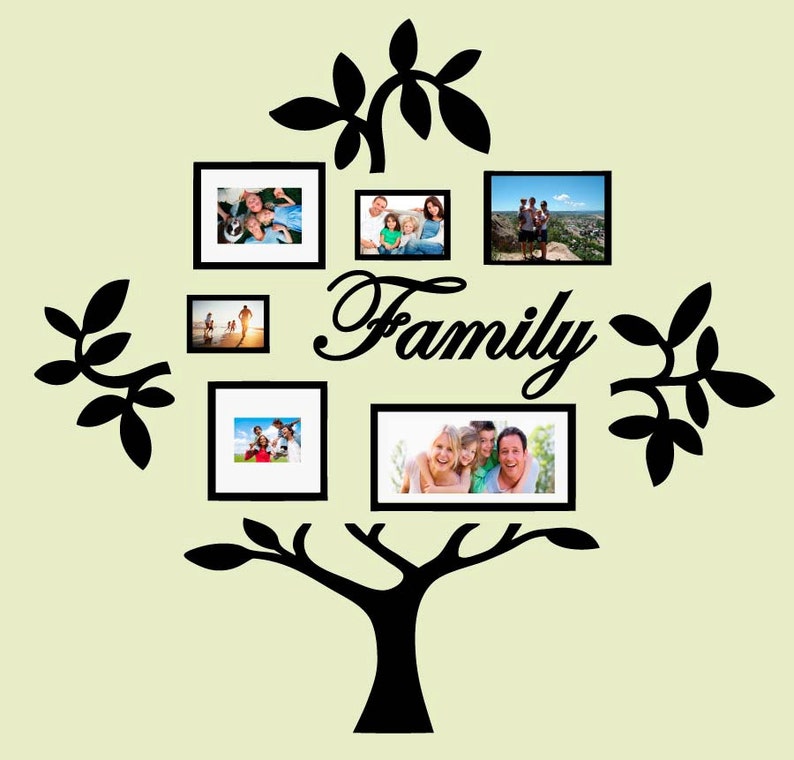Family Tree Vinyl Wall Sticker Decal D image 1