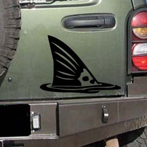 Redfish Tail Fishing Boat Vinyl Sticker Decal 8&quot;h x 11.75&quot;w